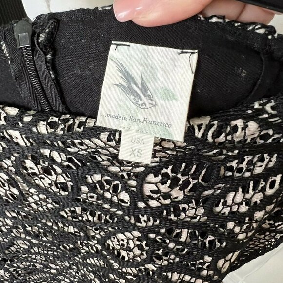 Anthropologie midi Pencil Skirt XSMALL layered Weston Wear Dual Foundation - Picture 10 of 14